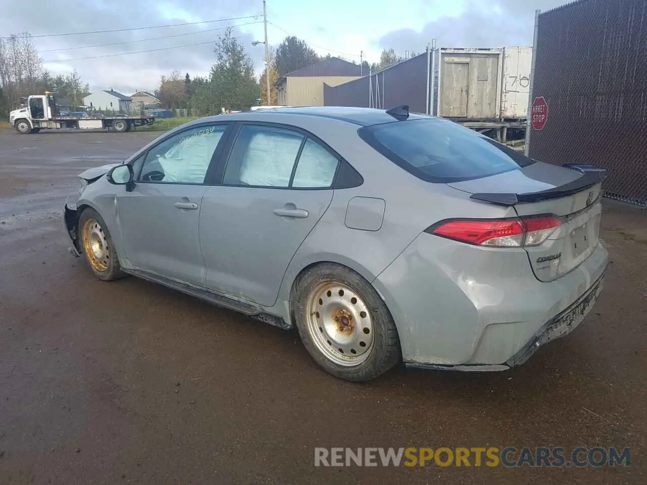 2 fotografías del automóvil dañado 5YFB4MBE7NP104334 TOYOTA COROLLA 2022