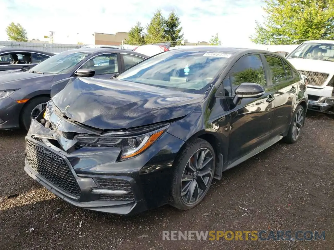 2 fotografías del automóvil dañado 5YFB4MBE8NP099306 TOYOTA COROLLA 2022