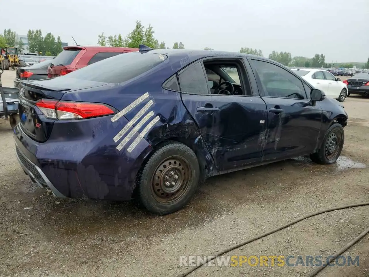 3 fotografías del automóvil dañado 5YFB4MBE8NP125113 TOYOTA COROLLA 2022