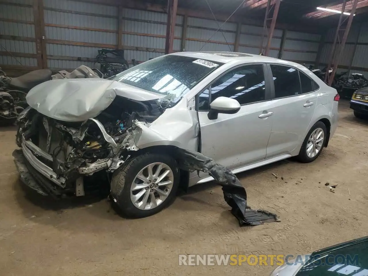 1 fotografías del automóvil dañado 5YFBPMBE1NP314838 TOYOTA COROLLA 2022