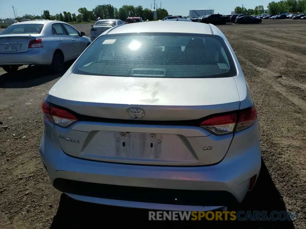 6 fotografías del automóvil dañado 5YFBPMBE6NP344062 TOYOTA COROLLA 2022