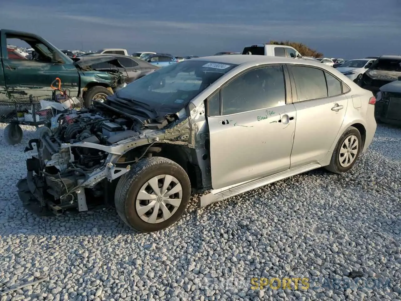1 fotografías del automóvil dañado 5YFDPMAE0NP322021 TOYOTA COROLLA 2022