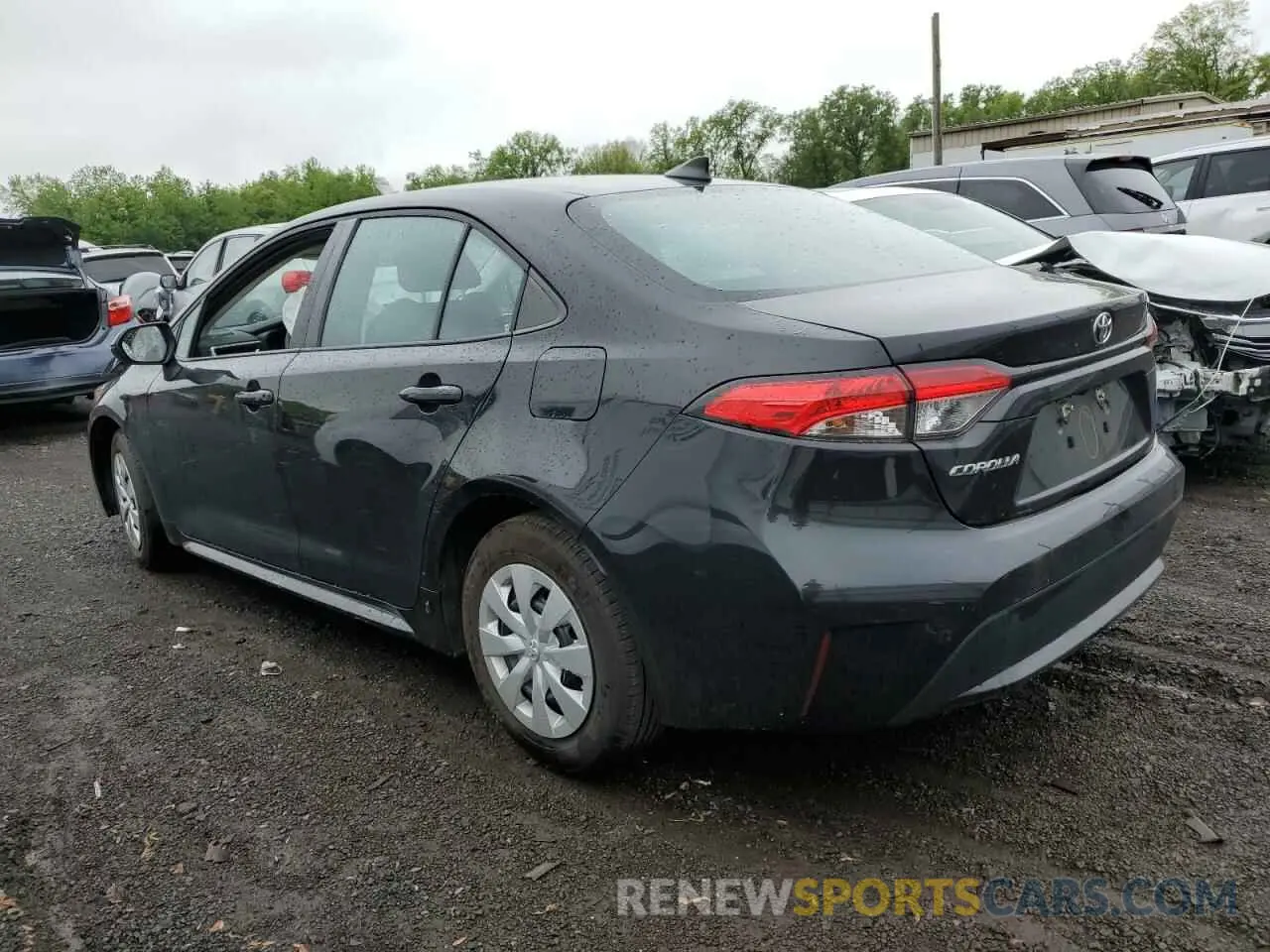 2 fotografías del automóvil dañado 5YFDPMAE7NP342797 TOYOTA COROLLA 2022