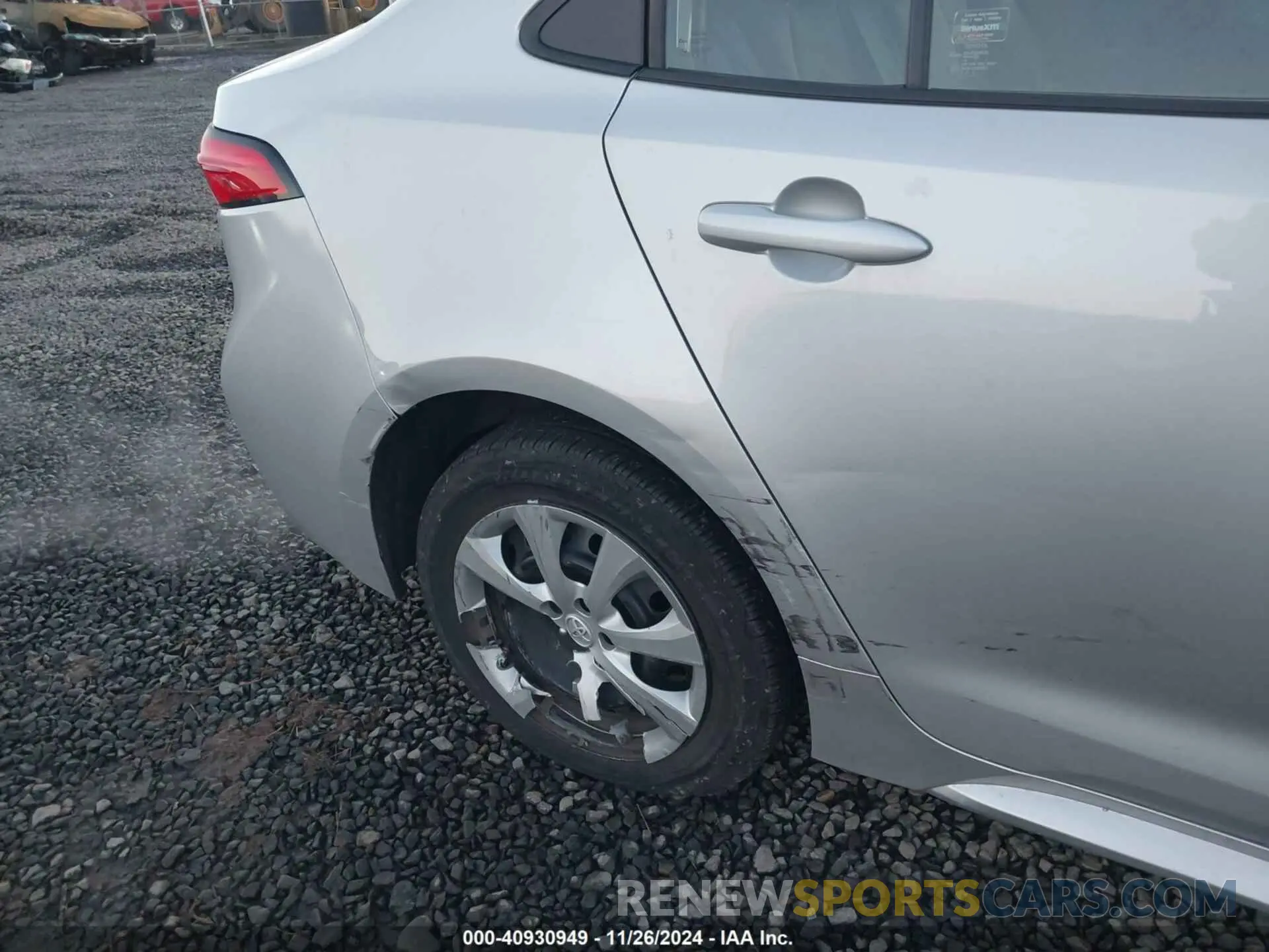 6 fotografías del automóvil dañado 5YFEPMAE0NP275562 TOYOTA COROLLA 2022