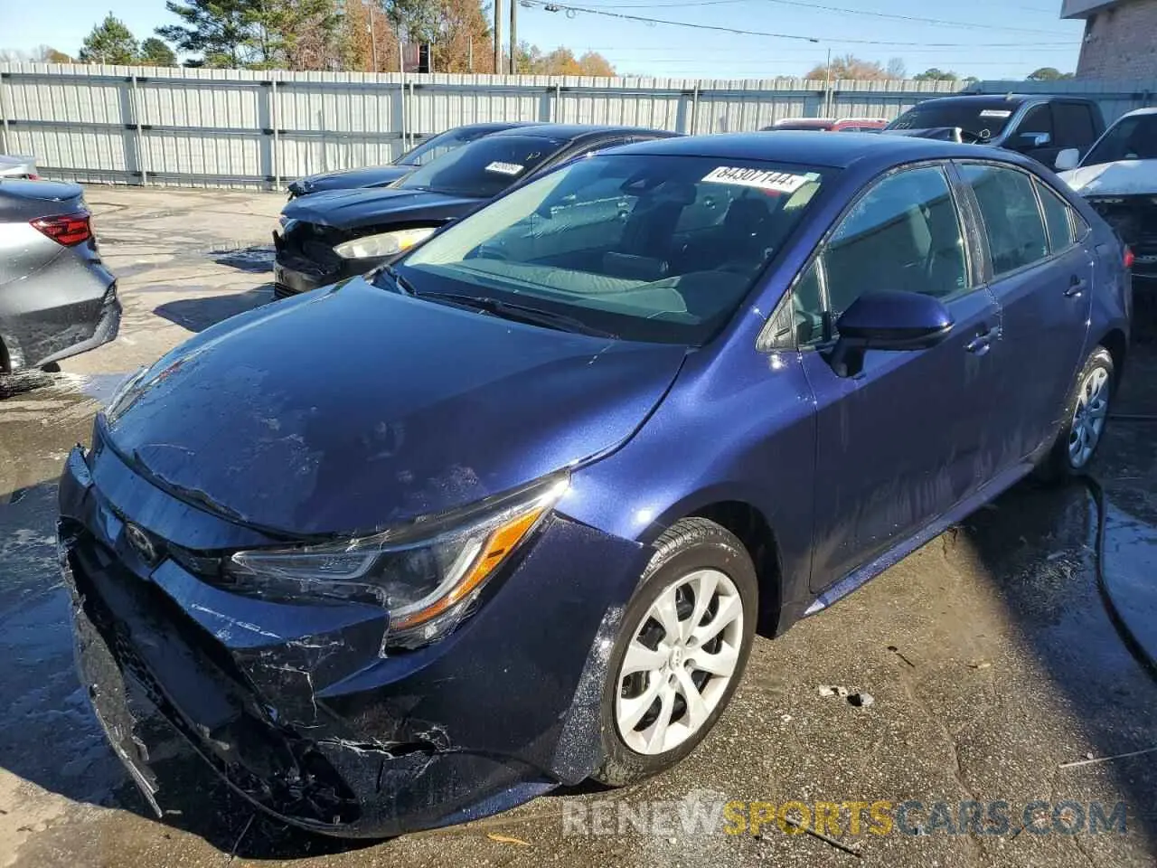 1 fotografías del automóvil dañado 5YFEPMAE0NP278722 TOYOTA COROLLA 2022