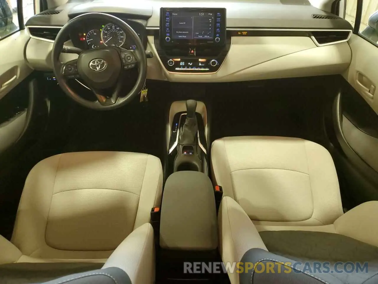 8 fotografías del automóvil dañado 5YFEPMAE0NP295178 TOYOTA COROLLA 2022