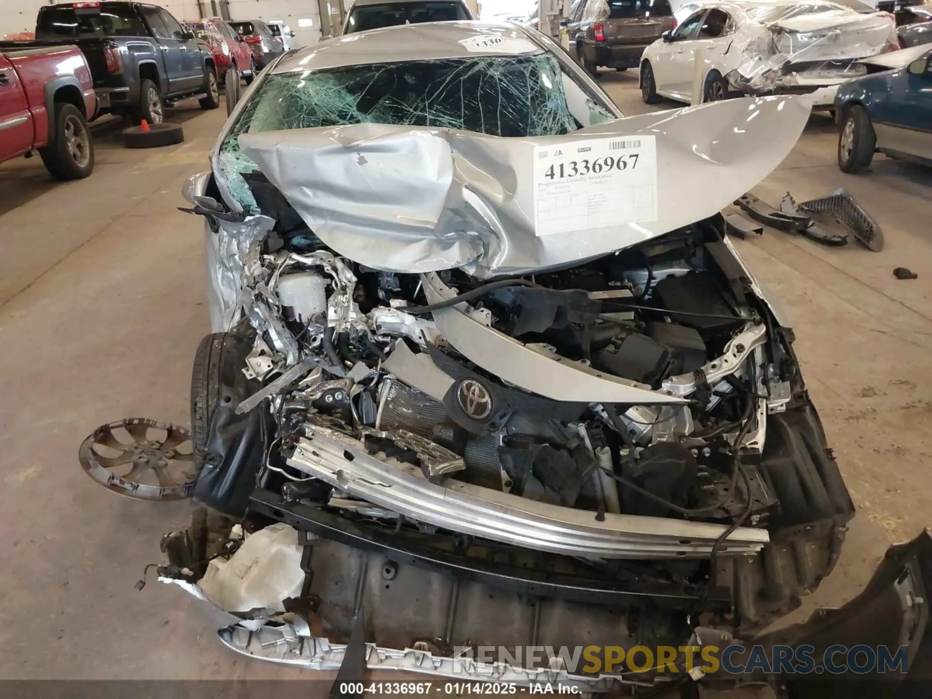 6 fotografías del automóvil dañado 5YFEPMAE0NP301996 TOYOTA COROLLA 2022