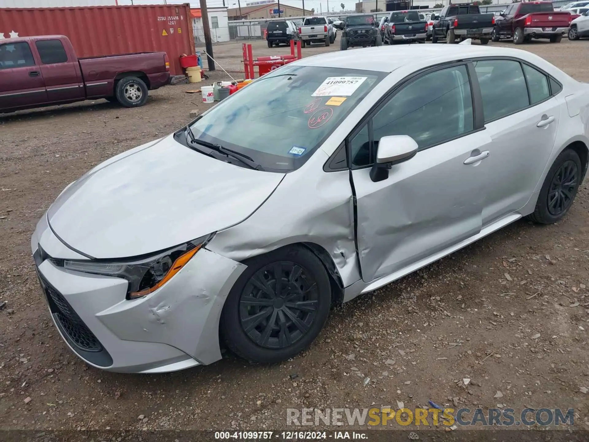 6 fotografías del automóvil dañado 5YFEPMAE0NP332634 TOYOTA COROLLA 2022