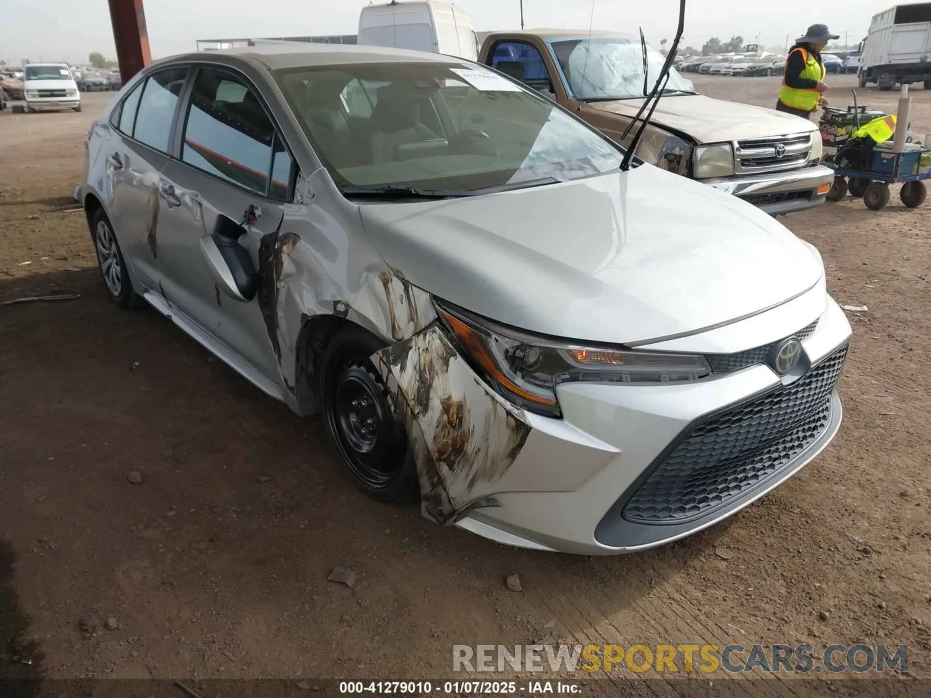1 fotografías del automóvil dañado 5YFEPMAE0NP333640 TOYOTA COROLLA 2022