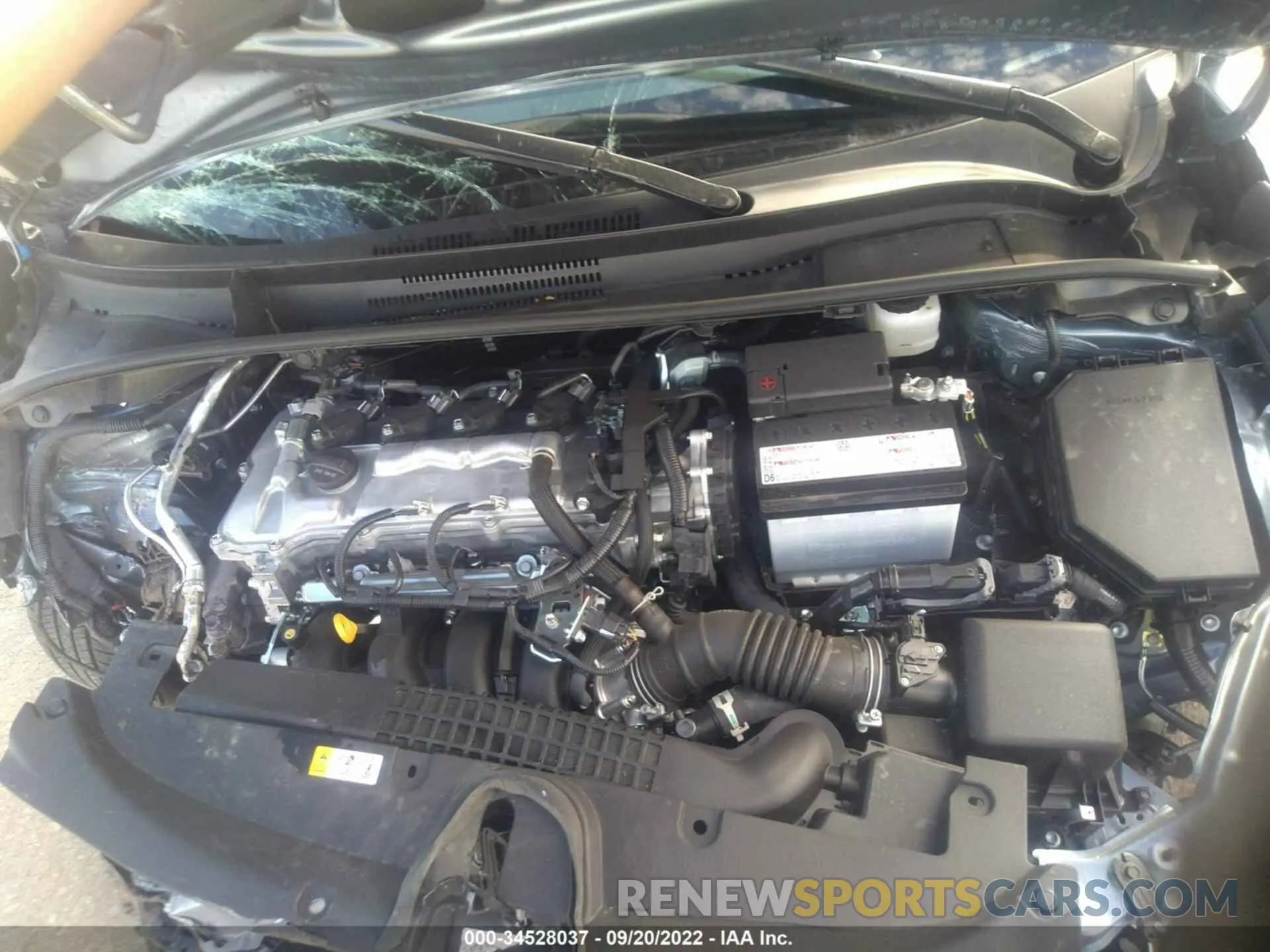10 fotografías del automóvil dañado 5YFEPMAE0NP341754 TOYOTA COROLLA 2022