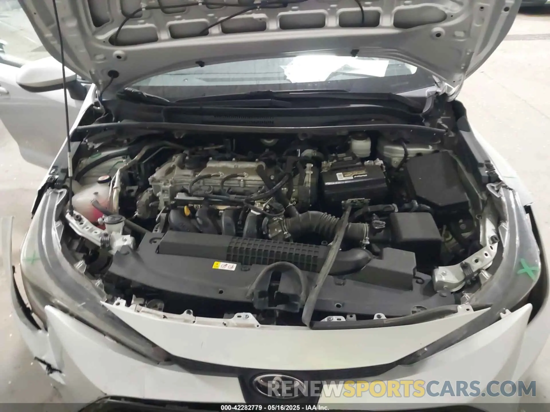 10 fotografías del automóvil dañado 5YFEPMAE0NP343469 TOYOTA COROLLA 2022