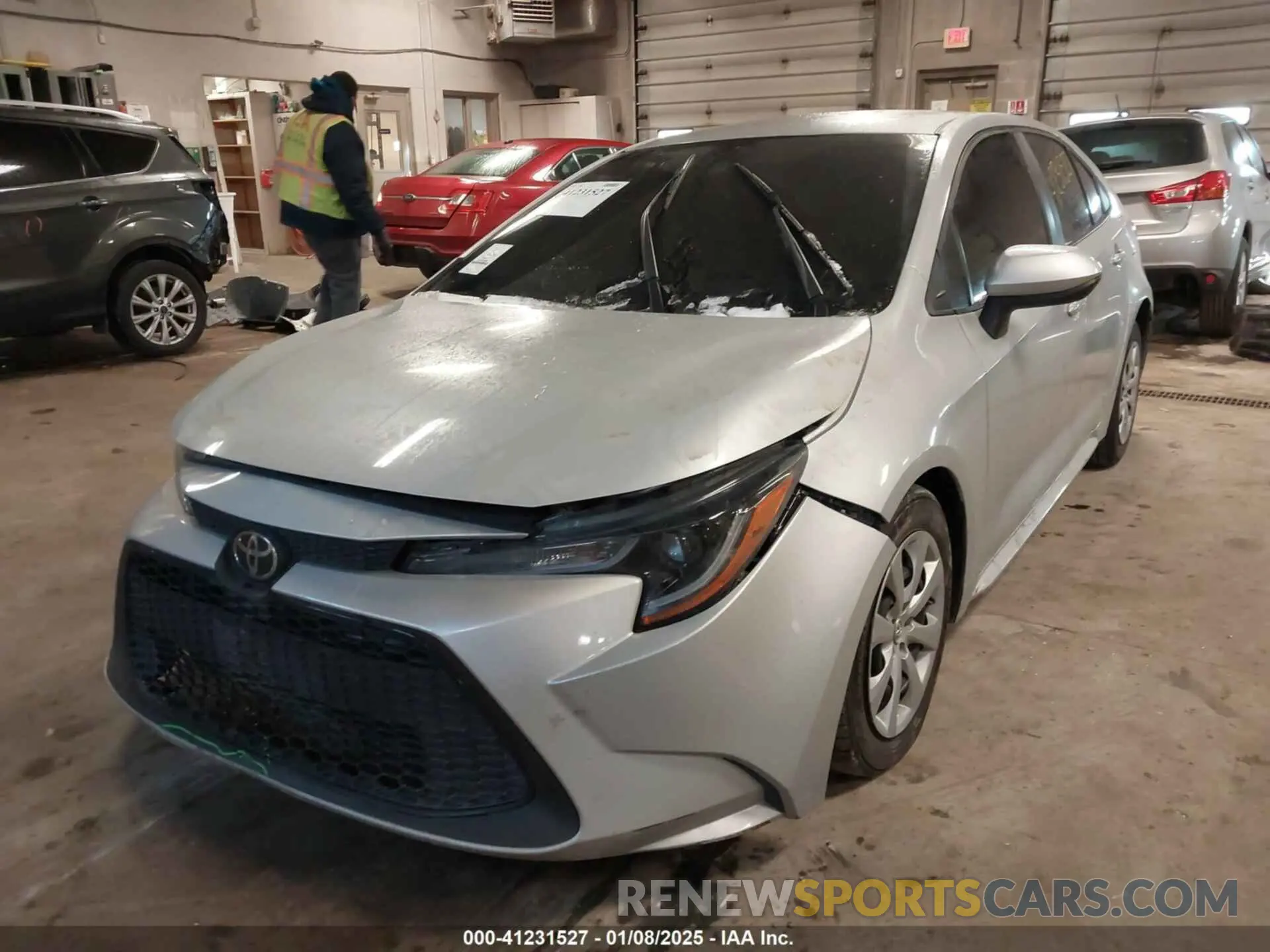 6 fotografías del automóvil dañado 5YFEPMAE0NP347683 TOYOTA COROLLA 2022