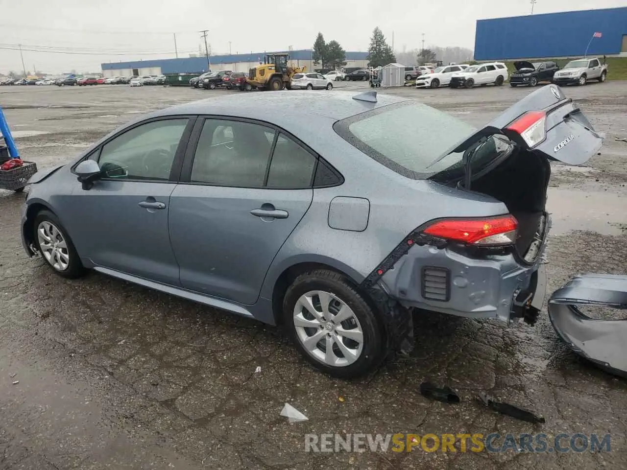 2 fotografías del automóvil dañado 5YFEPMAE0NP350678 TOYOTA COROLLA 2022