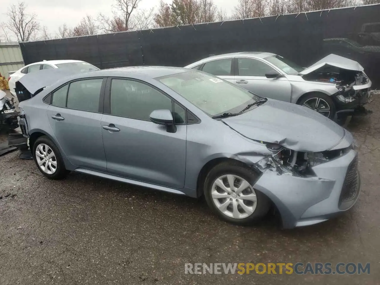 4 fotografías del automóvil dañado 5YFEPMAE0NP350678 TOYOTA COROLLA 2022
