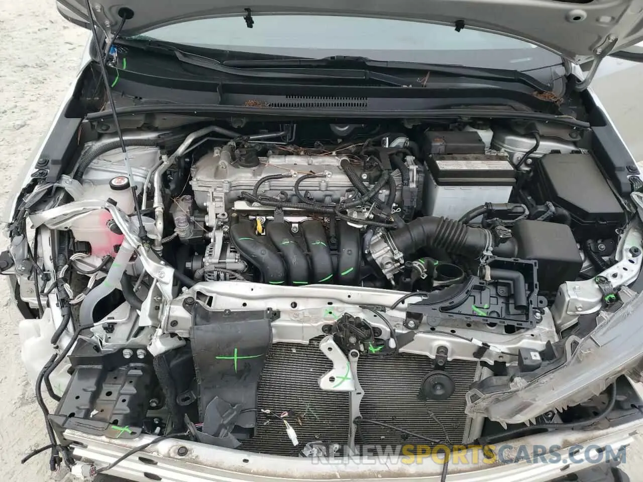 11 fotografías del automóvil dañado 5YFEPMAE0NP363267 TOYOTA COROLLA 2022