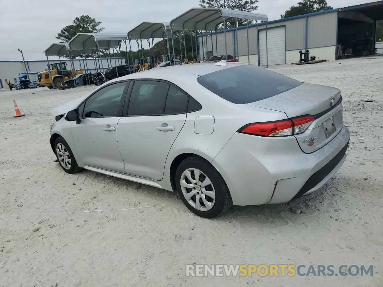 2 fotografías del automóvil dañado 5YFEPMAE0NP363267 TOYOTA COROLLA 2022