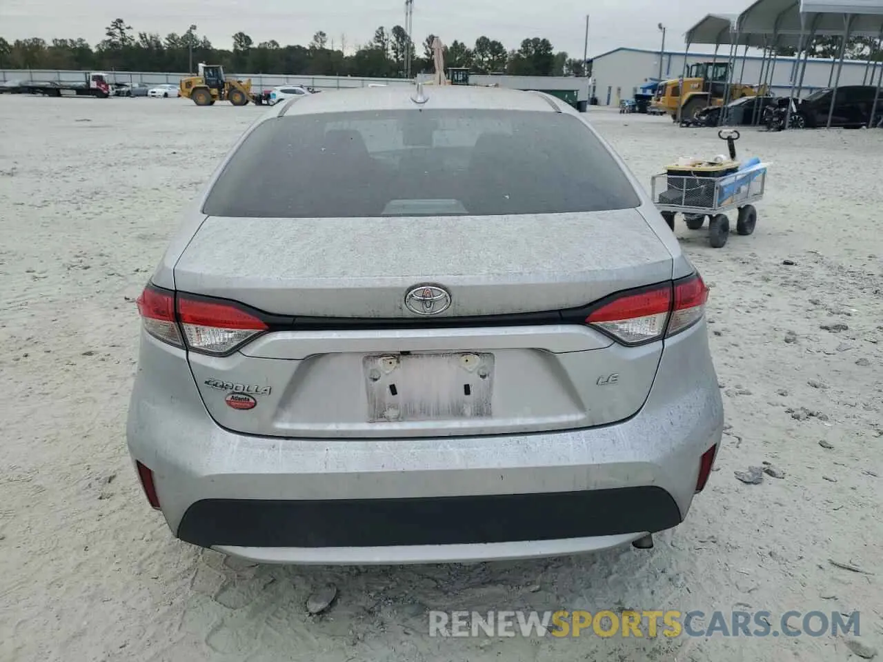 6 fotografías del automóvil dañado 5YFEPMAE0NP363267 TOYOTA COROLLA 2022