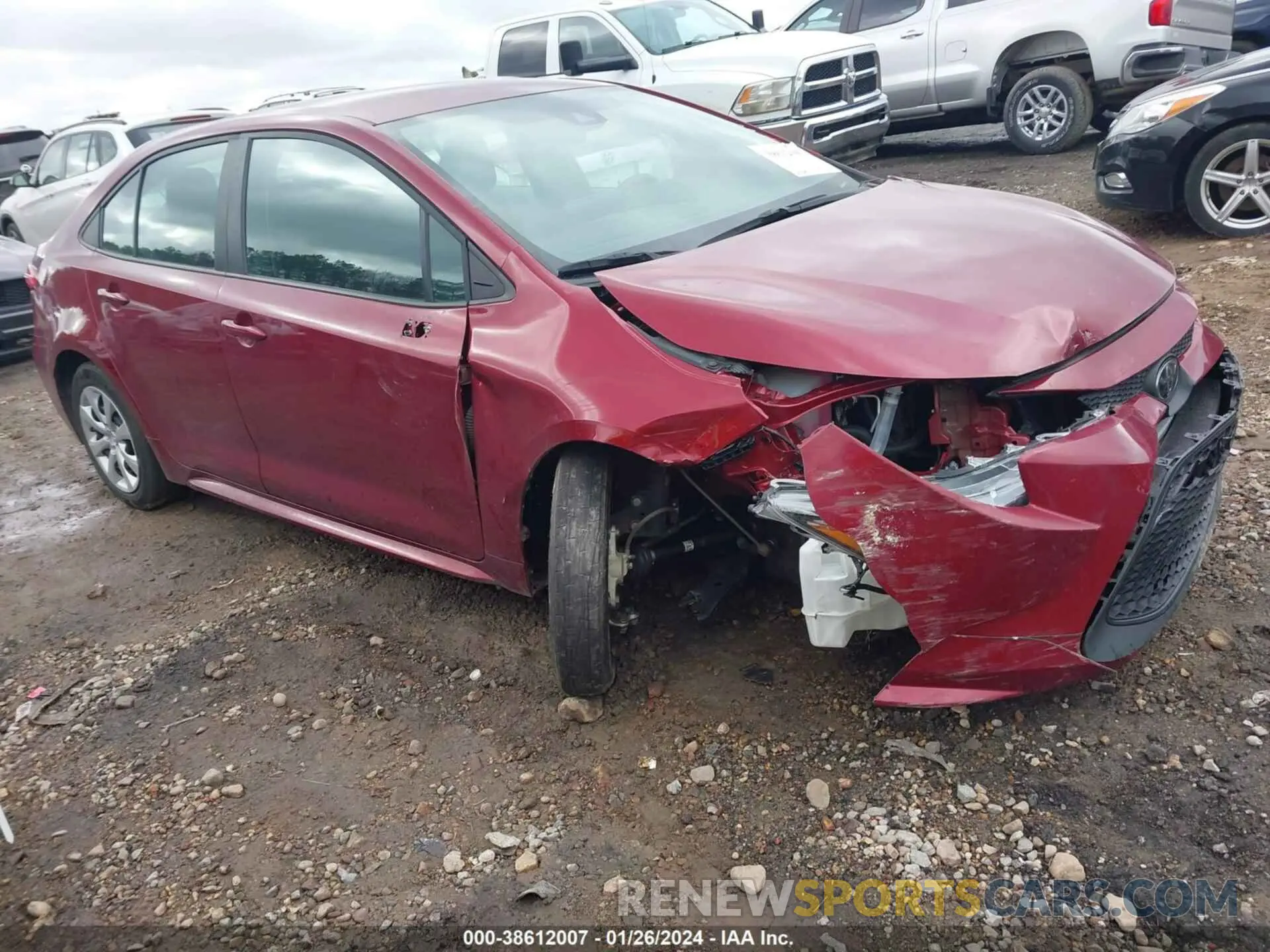 1 fotografías del automóvil dañado 5YFEPMAE0NP371191 TOYOTA COROLLA 2022