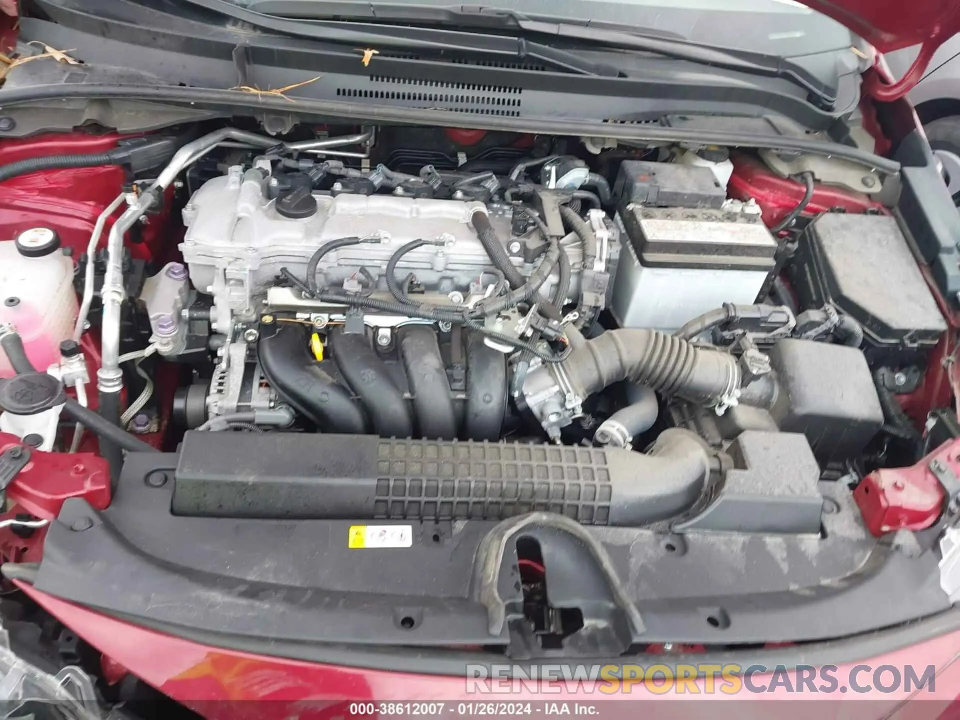 10 fotografías del automóvil dañado 5YFEPMAE0NP371191 TOYOTA COROLLA 2022