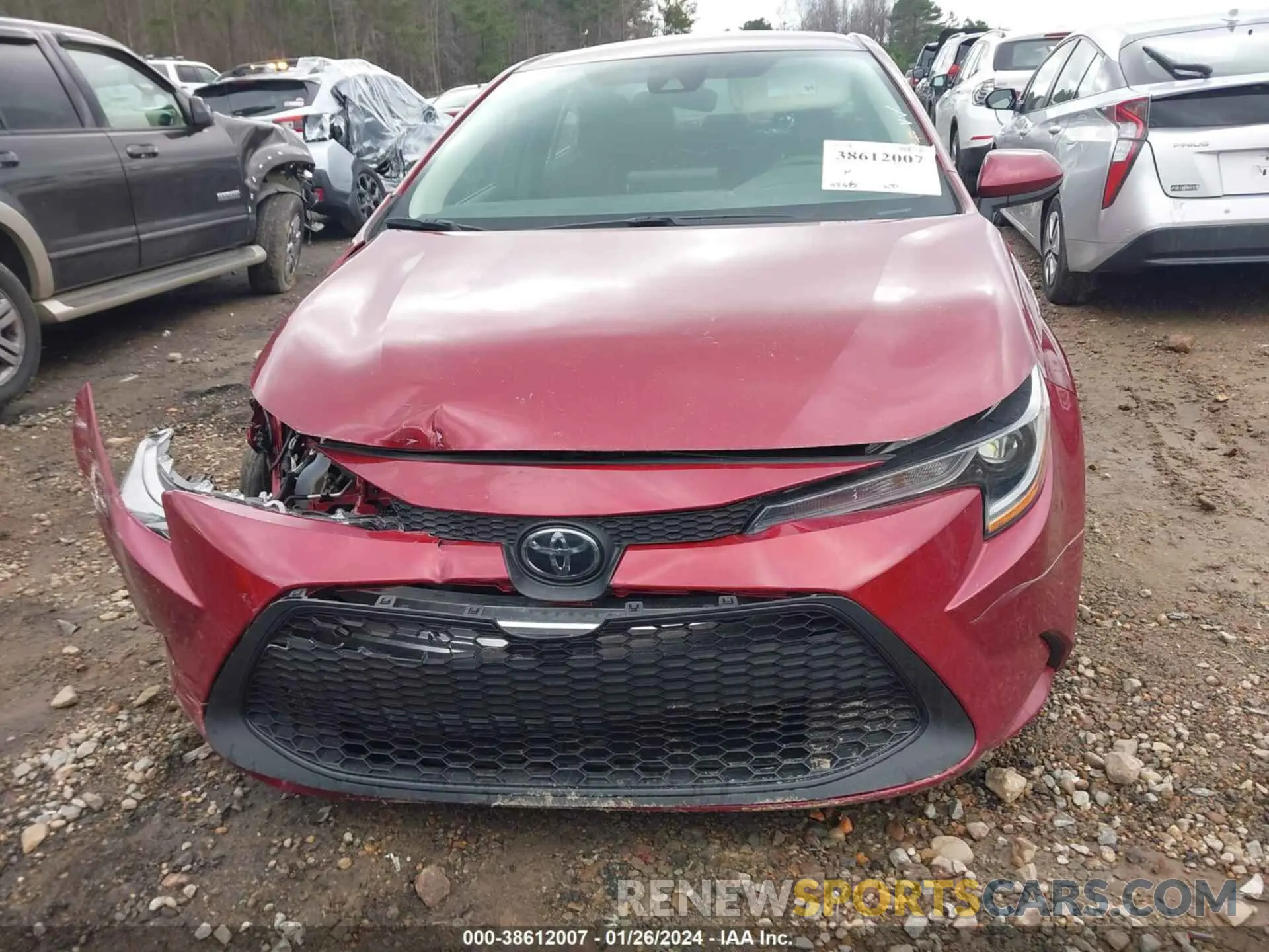 11 fotografías del automóvil dañado 5YFEPMAE0NP371191 TOYOTA COROLLA 2022