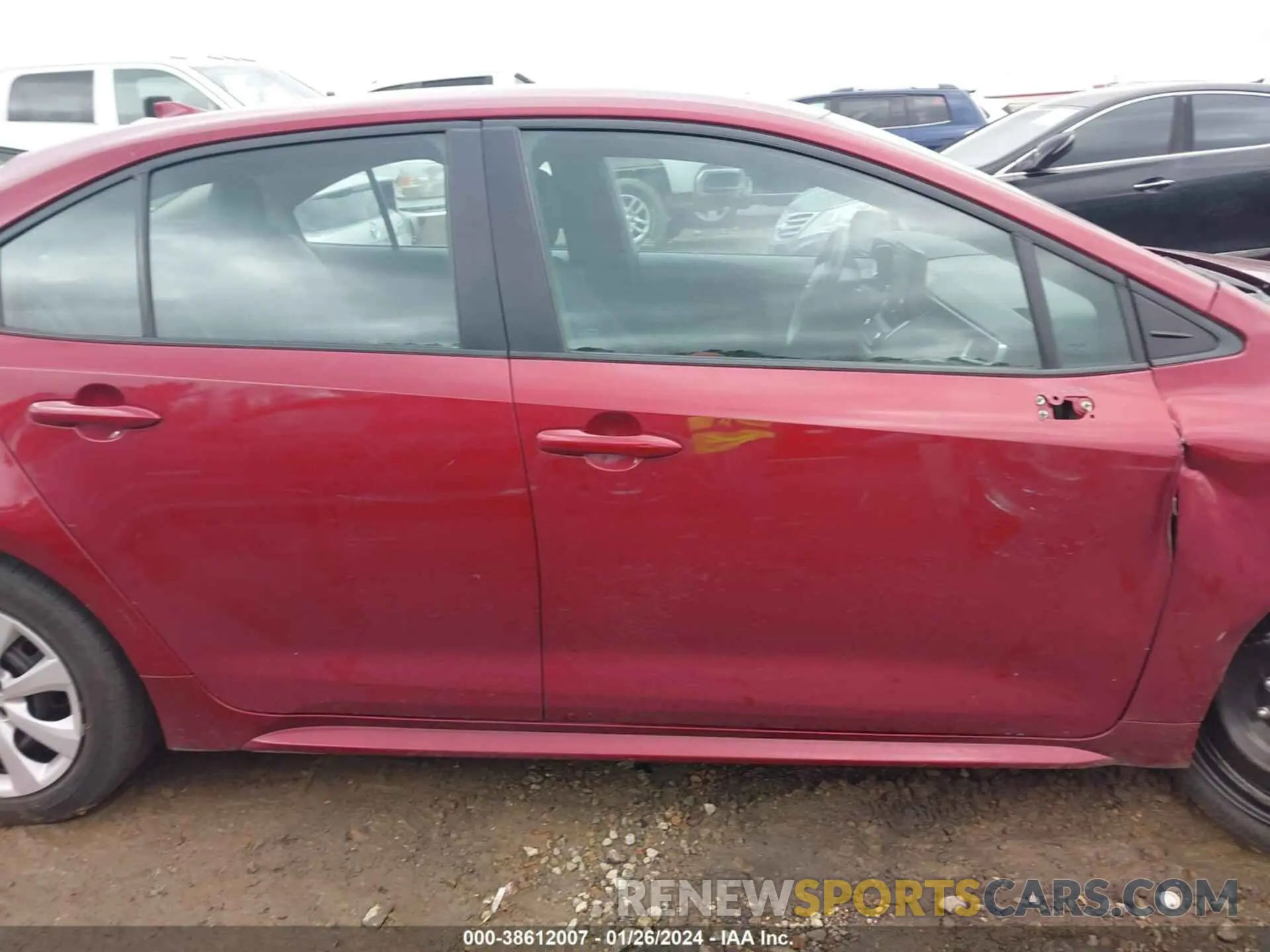 12 fotografías del automóvil dañado 5YFEPMAE0NP371191 TOYOTA COROLLA 2022