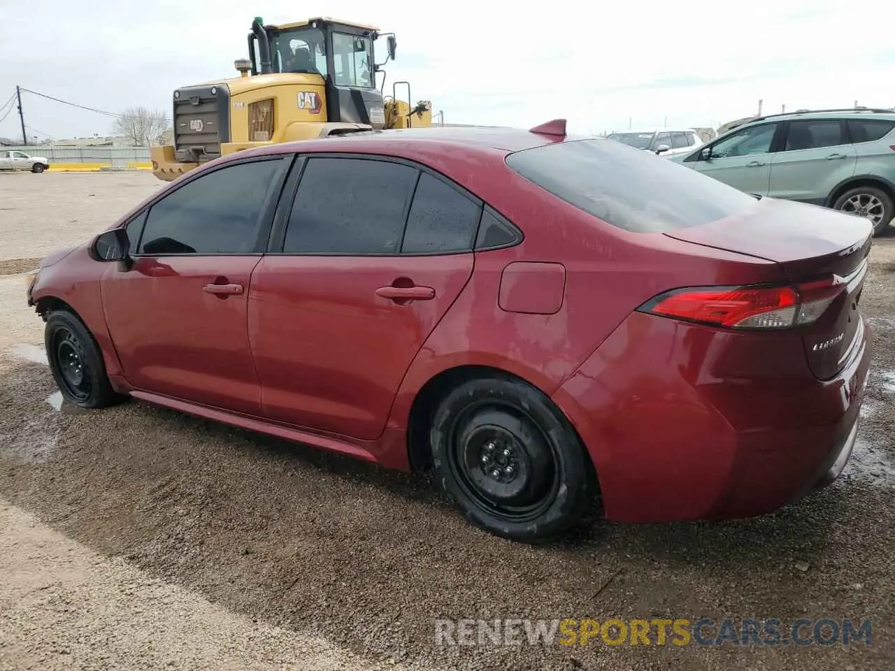 2 fotografías del automóvil dañado 5YFEPMAE0NP381915 TOYOTA COROLLA 2022