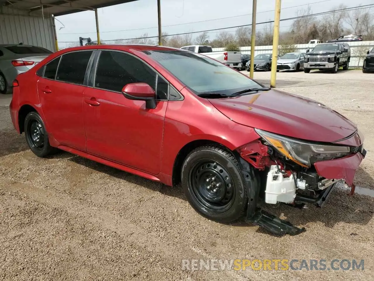 4 fotografías del automóvil dañado 5YFEPMAE0NP381915 TOYOTA COROLLA 2022