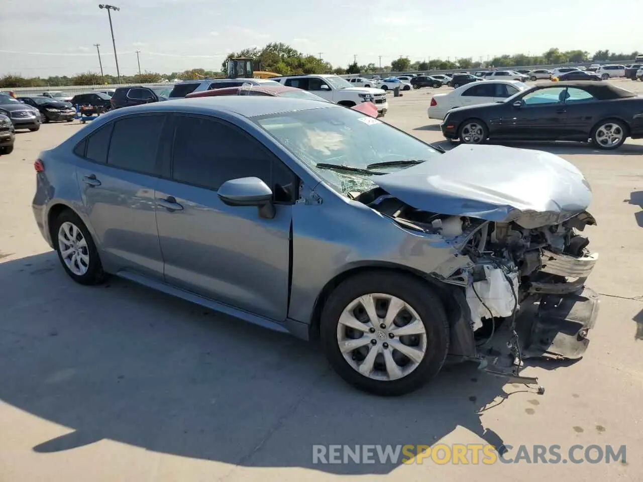 4 fotografías del automóvil dañado 5YFEPMAE1NP272136 TOYOTA COROLLA 2022