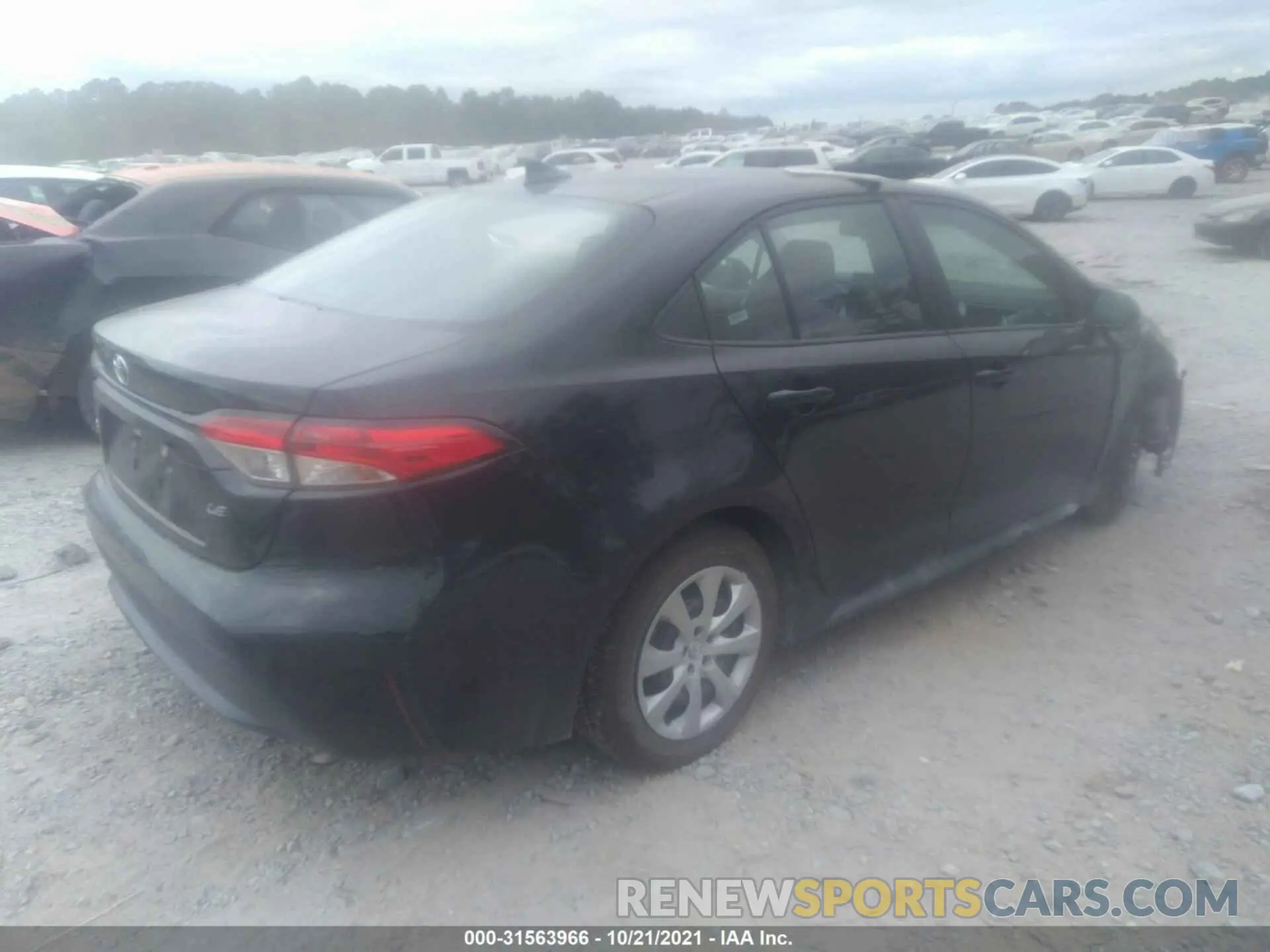4 fotografías del automóvil dañado 5YFEPMAE1NP275960 TOYOTA COROLLA 2022