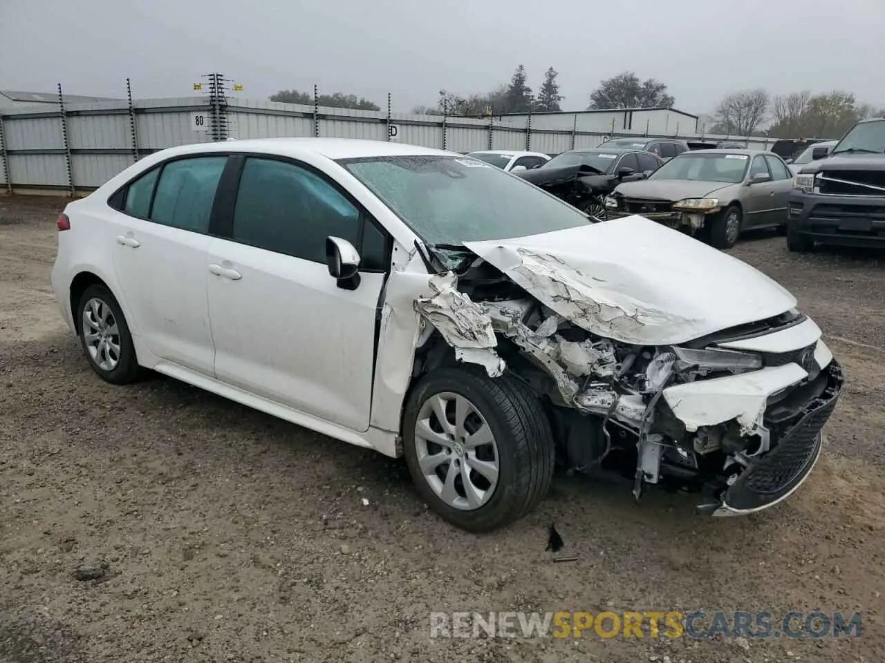 4 fotografías del automóvil dañado 5YFEPMAE1NP281256 TOYOTA COROLLA 2022