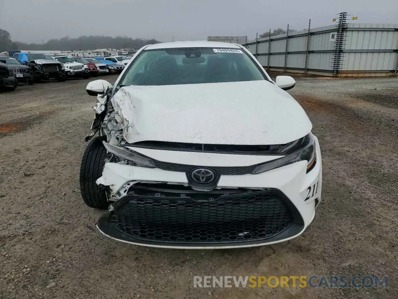 5 fotografías del automóvil dañado 5YFEPMAE1NP281256 TOYOTA COROLLA 2022