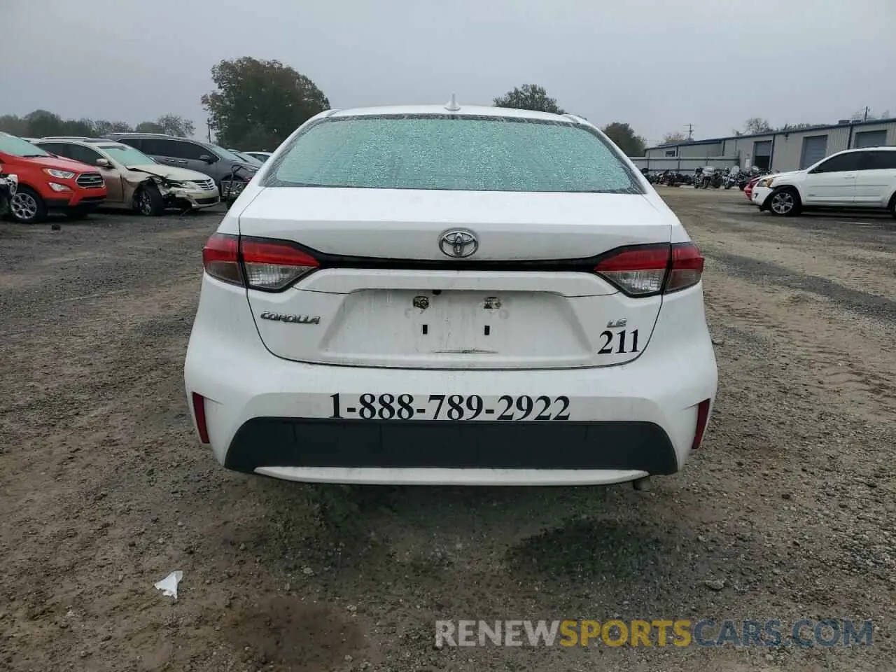 6 fotografías del automóvil dañado 5YFEPMAE1NP281256 TOYOTA COROLLA 2022