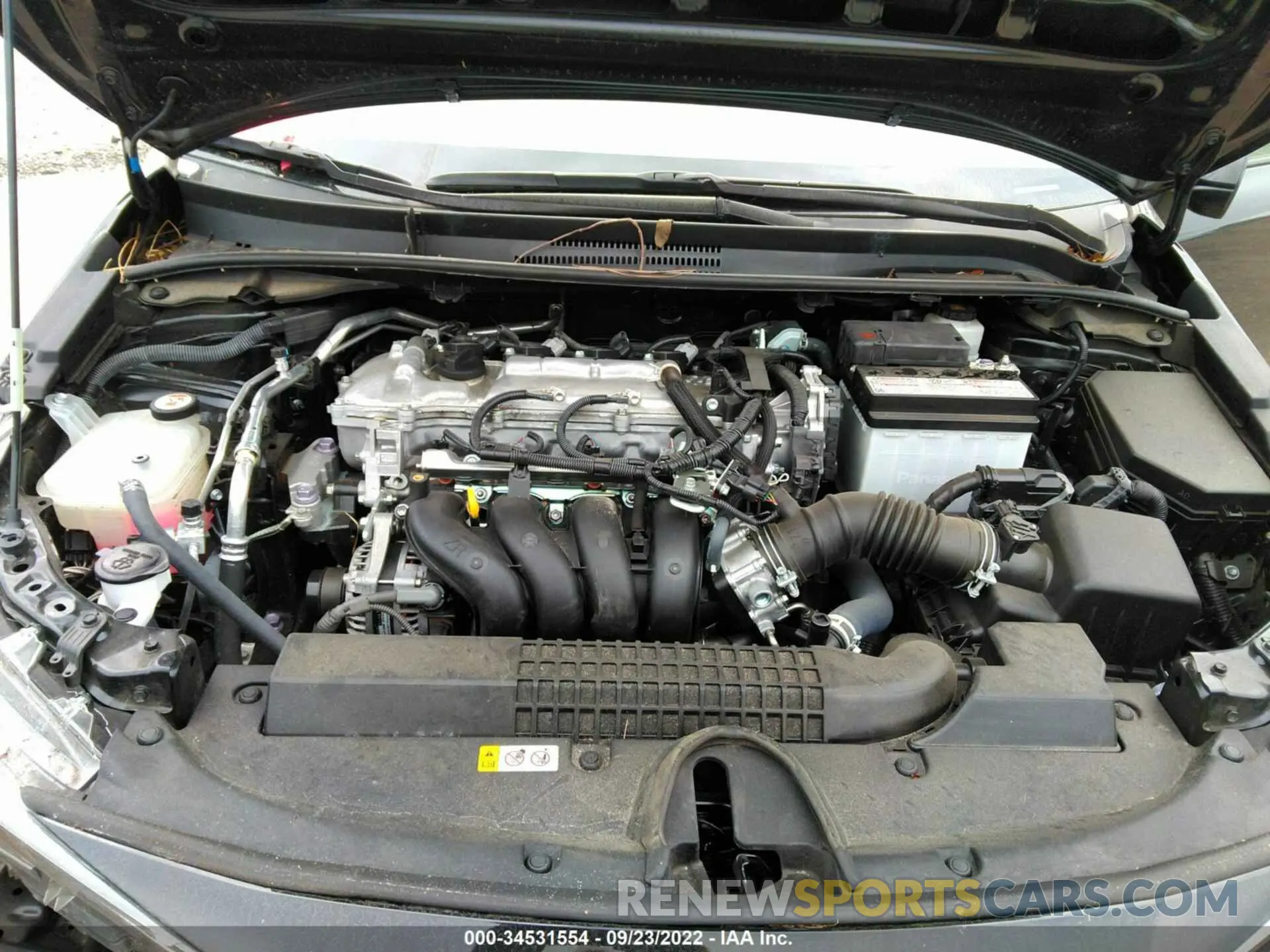 10 fotografías del automóvil dañado 5YFEPMAE1NP281760 TOYOTA COROLLA 2022