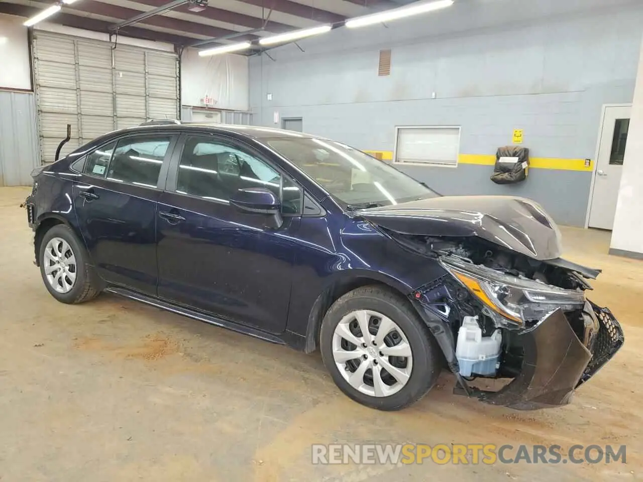 4 fotografías del automóvil dañado 5YFEPMAE1NP284805 TOYOTA COROLLA 2022