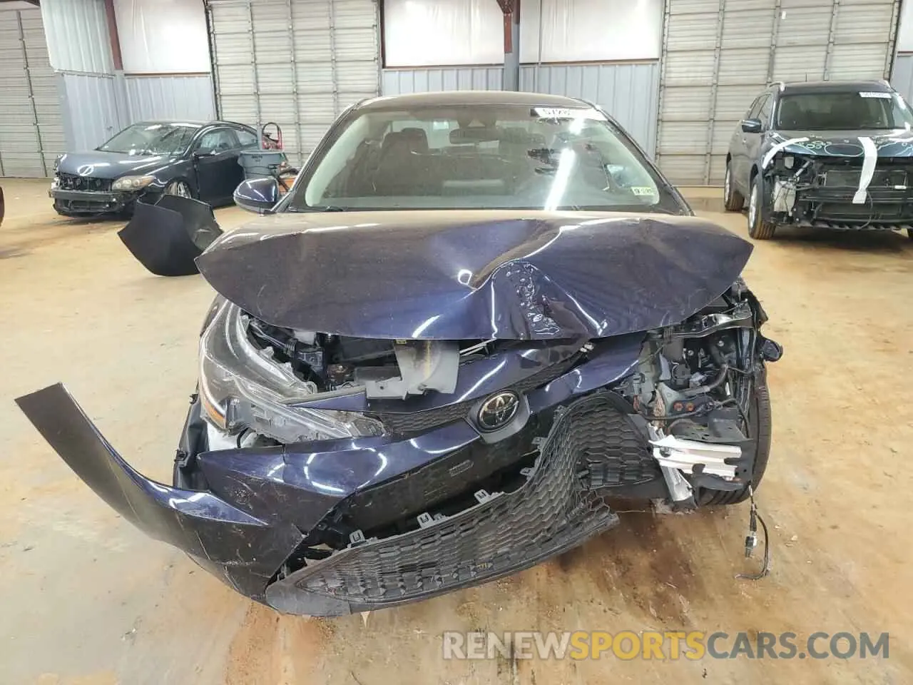 5 fotografías del automóvil dañado 5YFEPMAE1NP284805 TOYOTA COROLLA 2022
