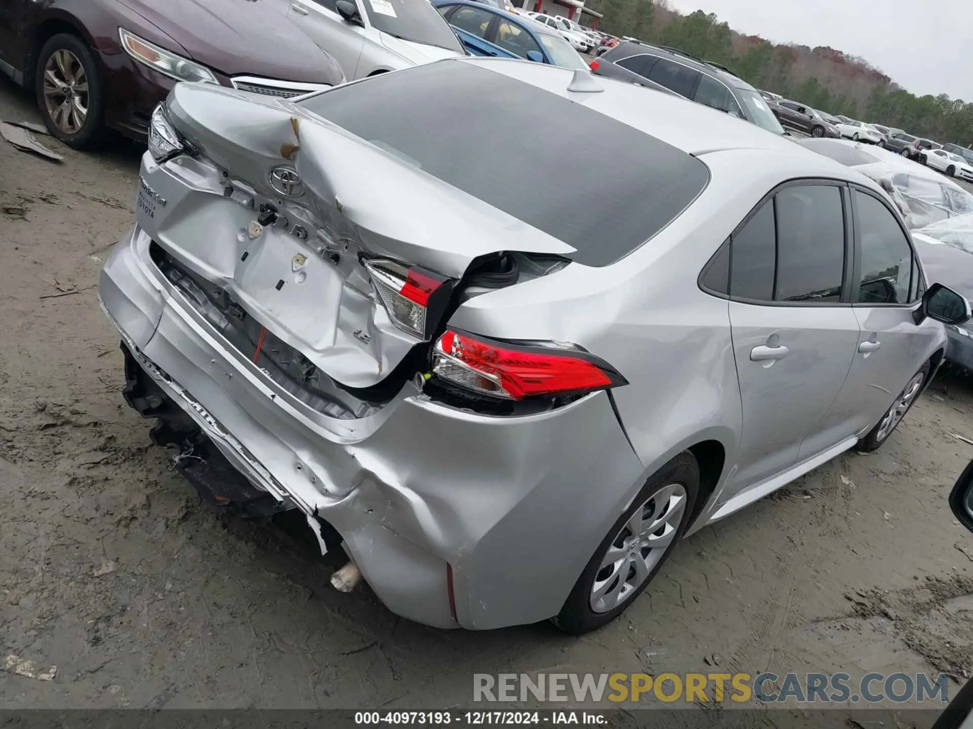 4 fotografías del automóvil dañado 5YFEPMAE1NP288854 TOYOTA COROLLA 2022