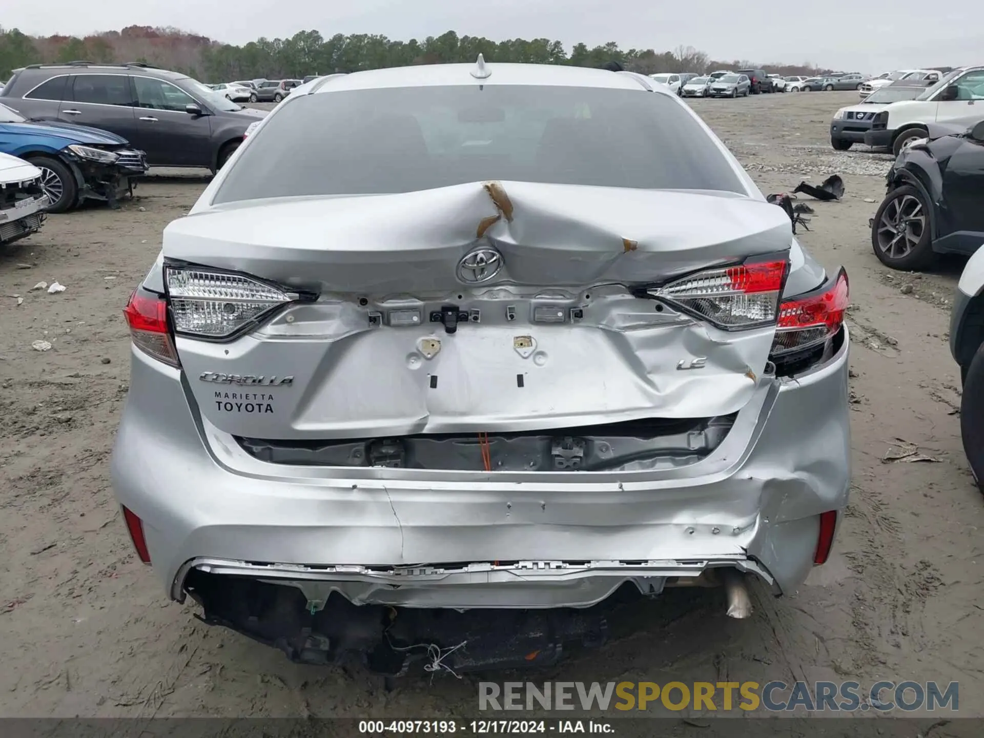 6 fotografías del automóvil dañado 5YFEPMAE1NP288854 TOYOTA COROLLA 2022