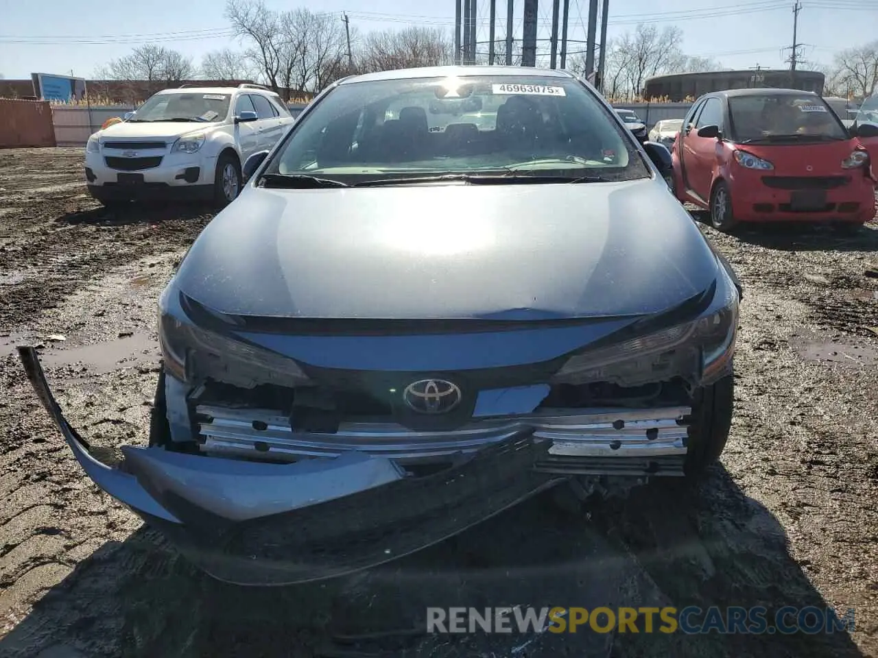 5 fotografías del automóvil dañado 5YFEPMAE1NP317723 TOYOTA COROLLA 2022