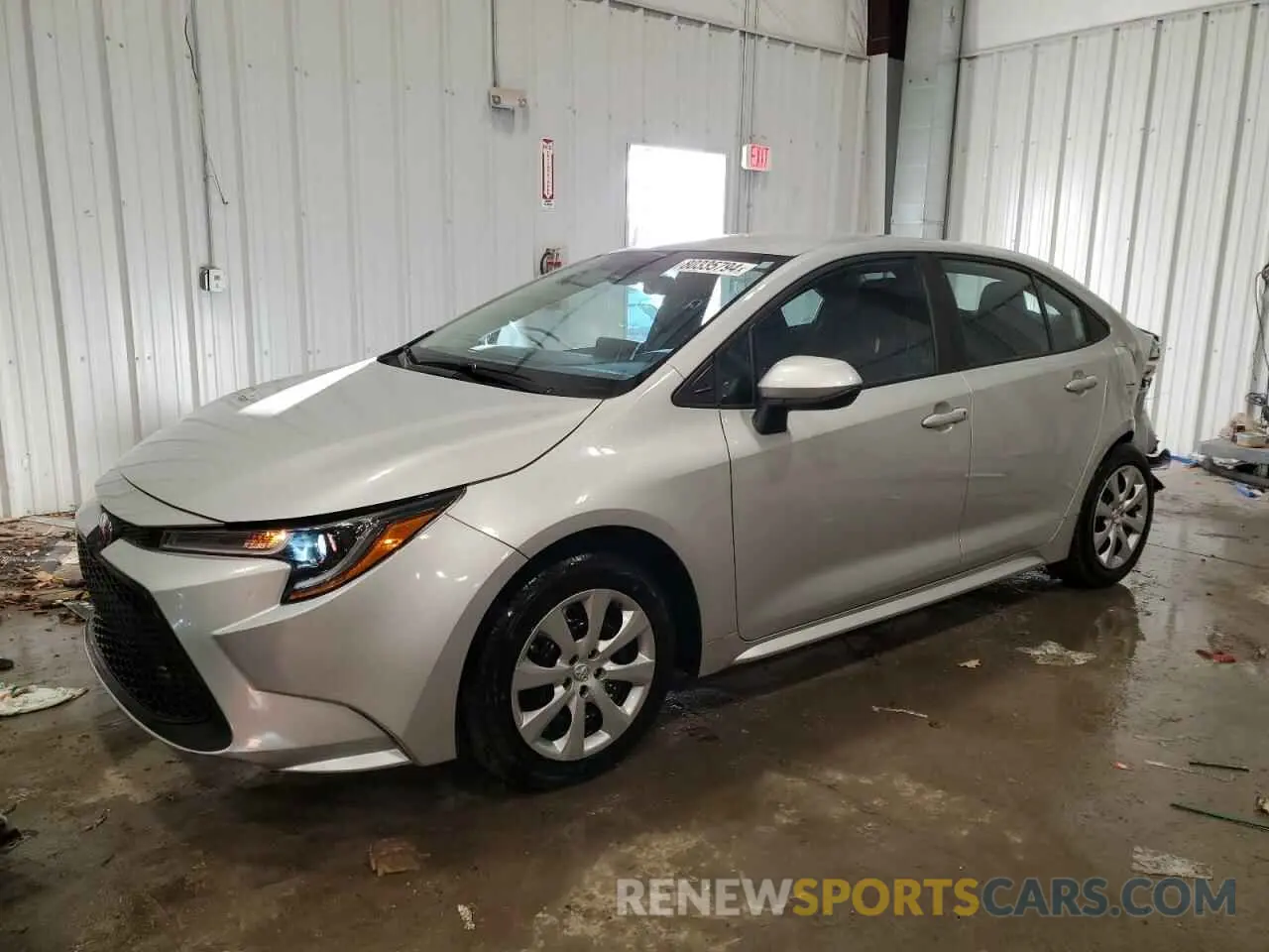 1 fotografías del automóvil dañado 5YFEPMAE1NP325742 TOYOTA COROLLA 2022