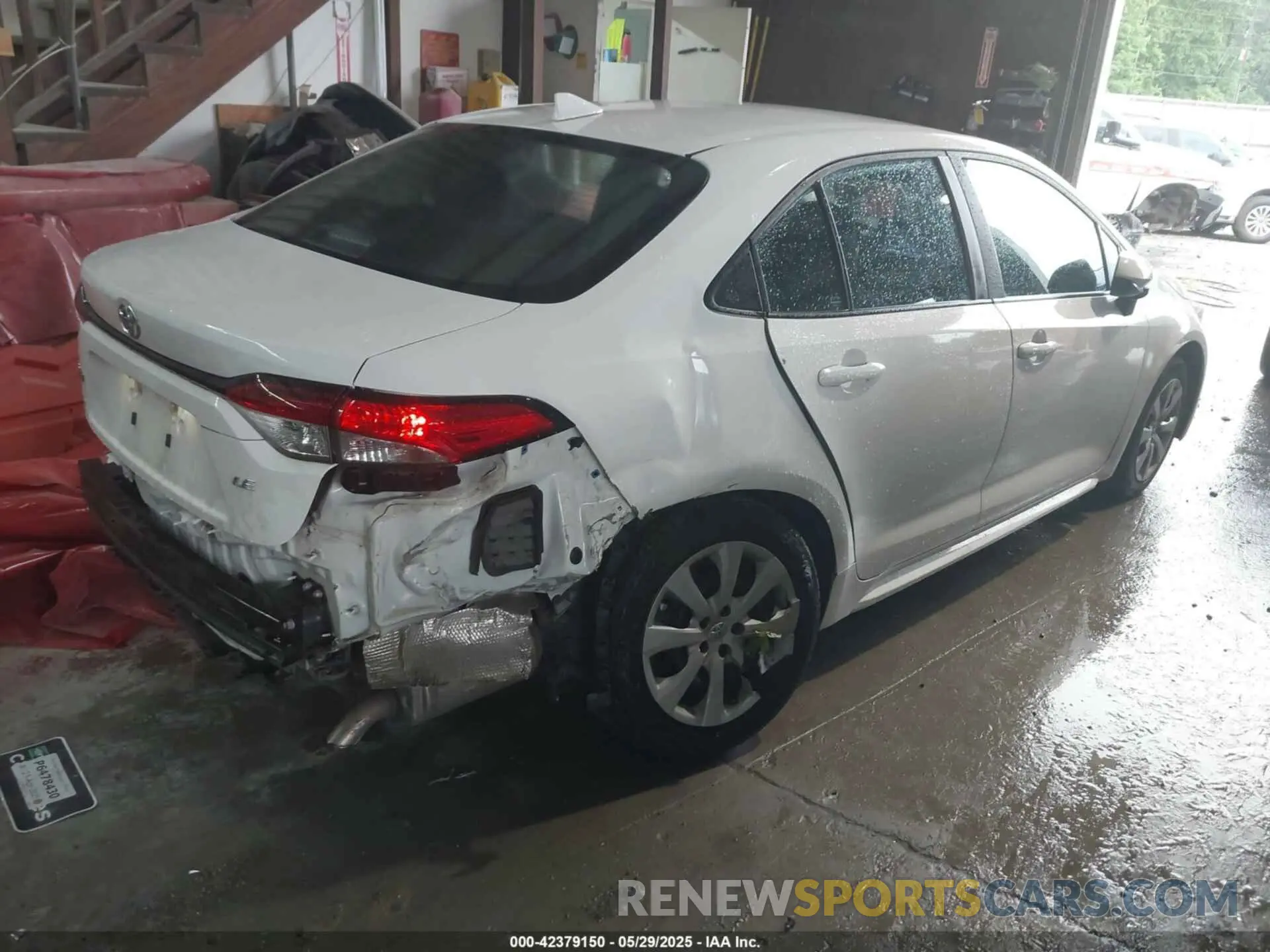 4 fotografías del automóvil dañado 5YFEPMAE1NP334604 TOYOTA COROLLA 2022
