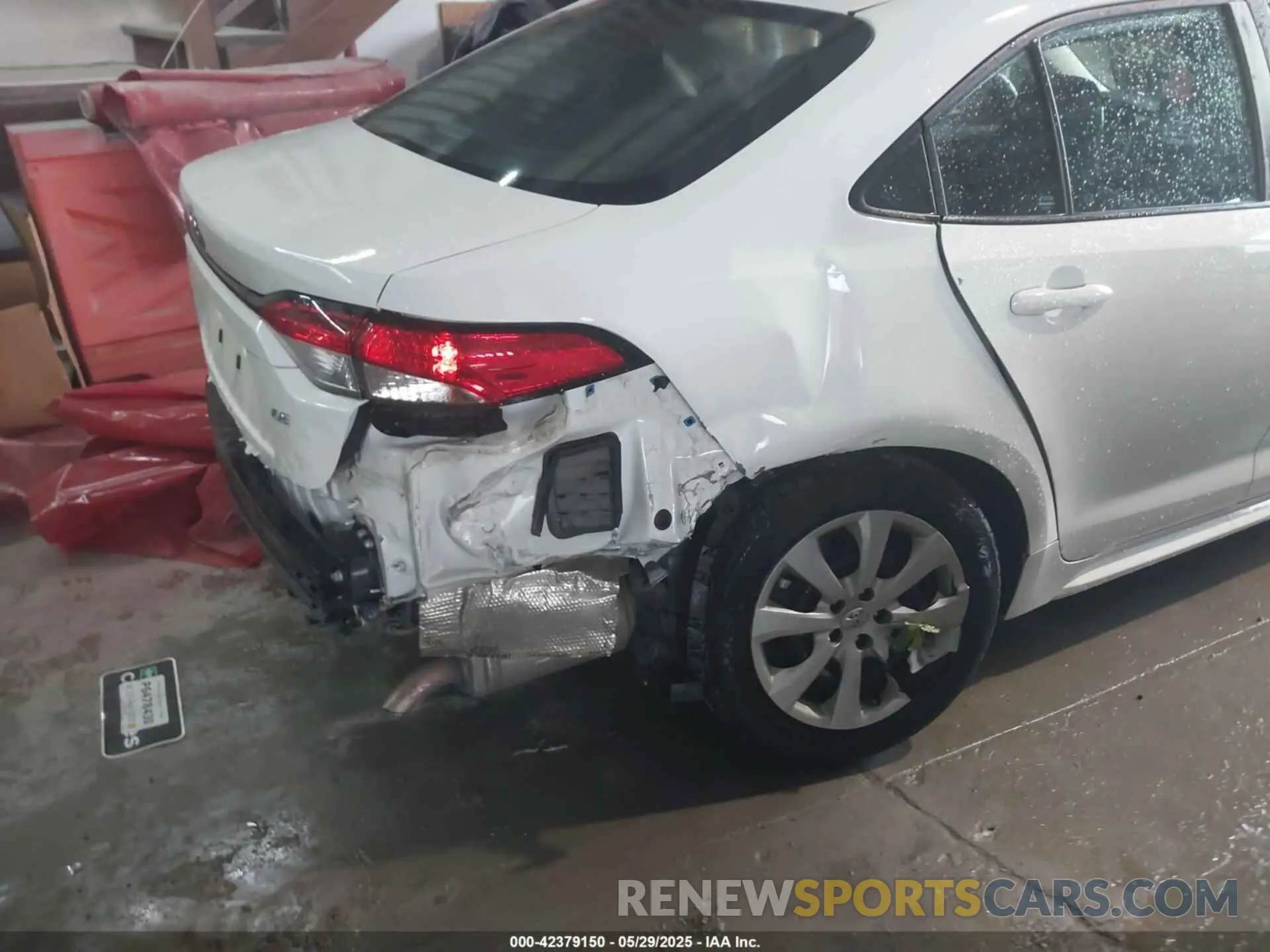 6 fotografías del automóvil dañado 5YFEPMAE1NP334604 TOYOTA COROLLA 2022