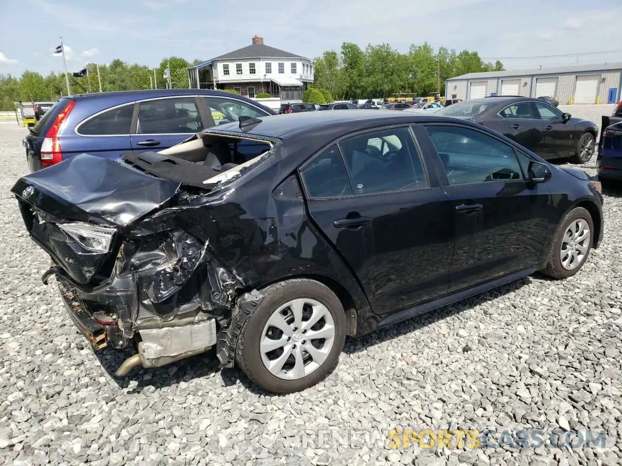 3 fotografías del automóvil dañado 5YFEPMAE1NP335655 TOYOTA COROLLA 2022
