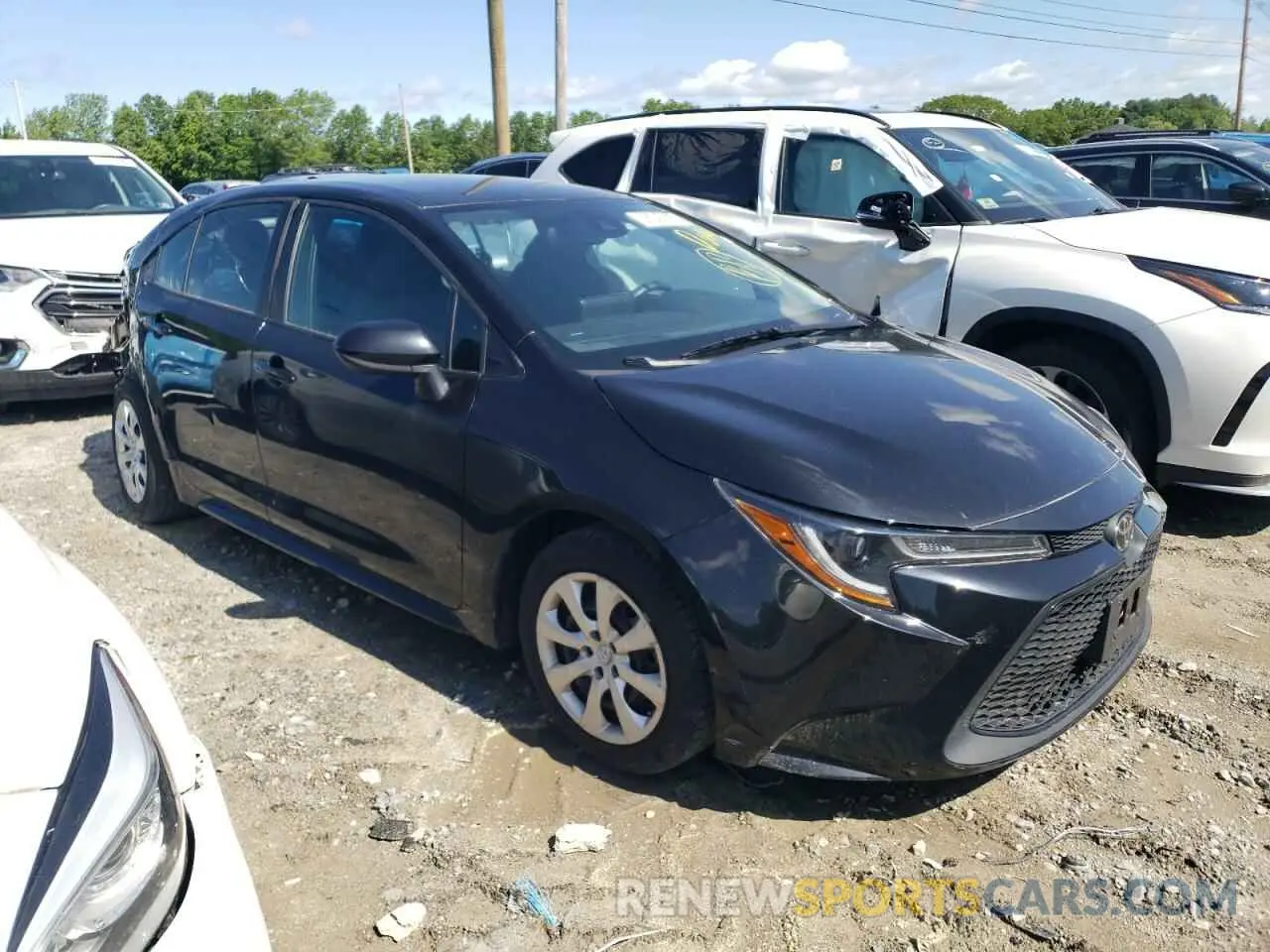 4 fotografías del automóvil dañado 5YFEPMAE1NP335655 TOYOTA COROLLA 2022