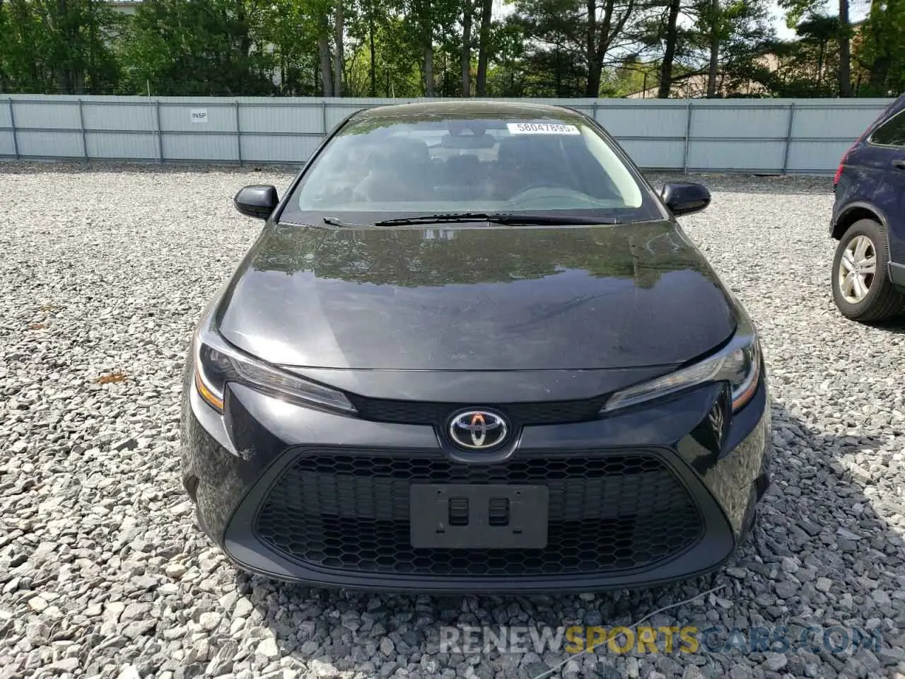 5 fotografías del automóvil dañado 5YFEPMAE1NP335655 TOYOTA COROLLA 2022