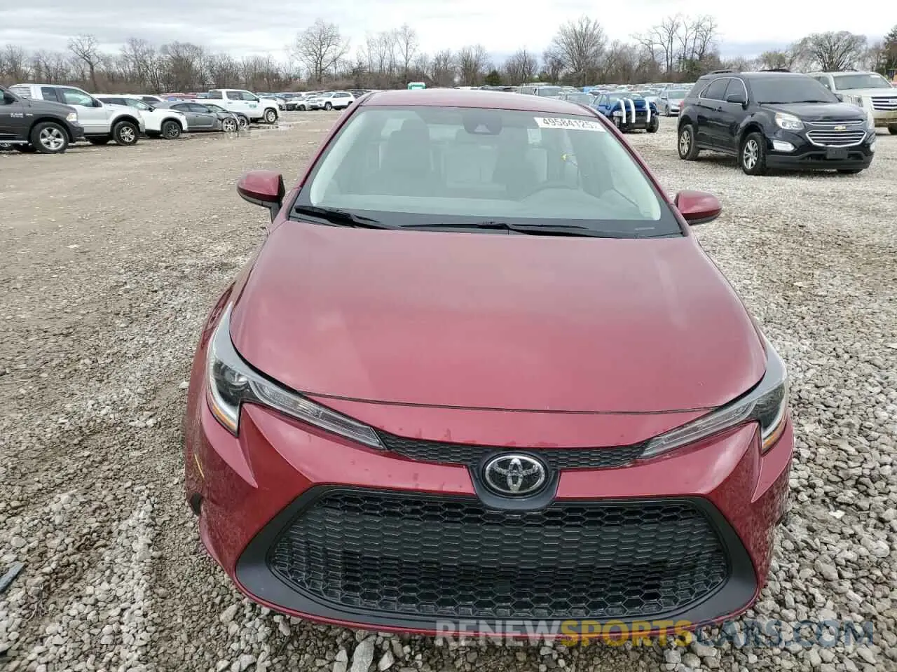 5 fotografías del automóvil dañado 5YFEPMAE1NP345117 TOYOTA COROLLA 2022