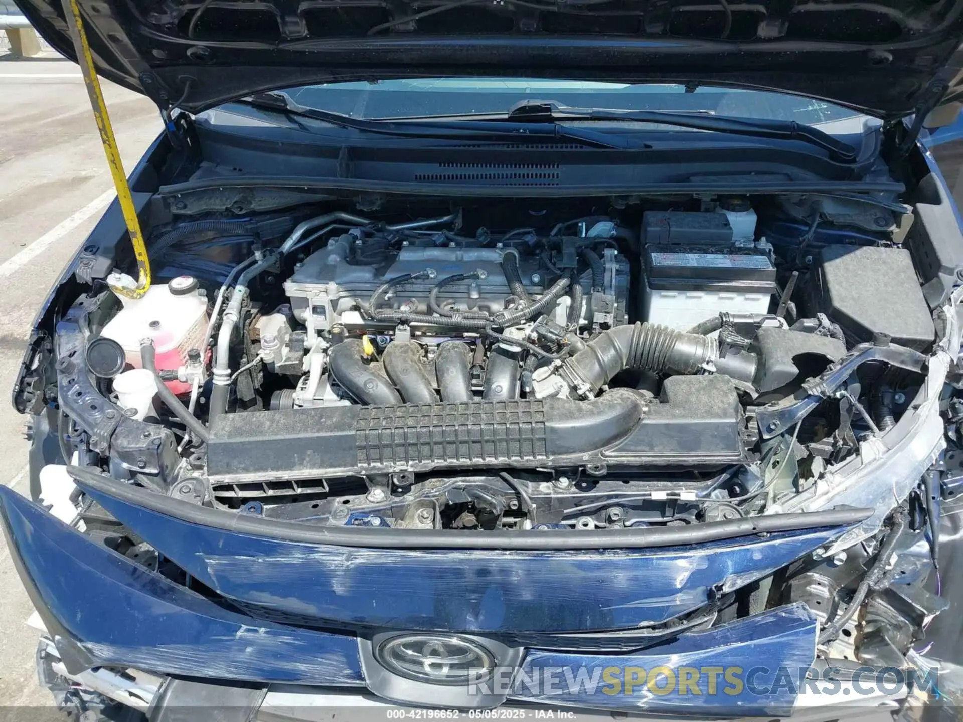 10 fotografías del automóvil dañado 5YFEPMAE1NP360040 TOYOTA COROLLA 2022