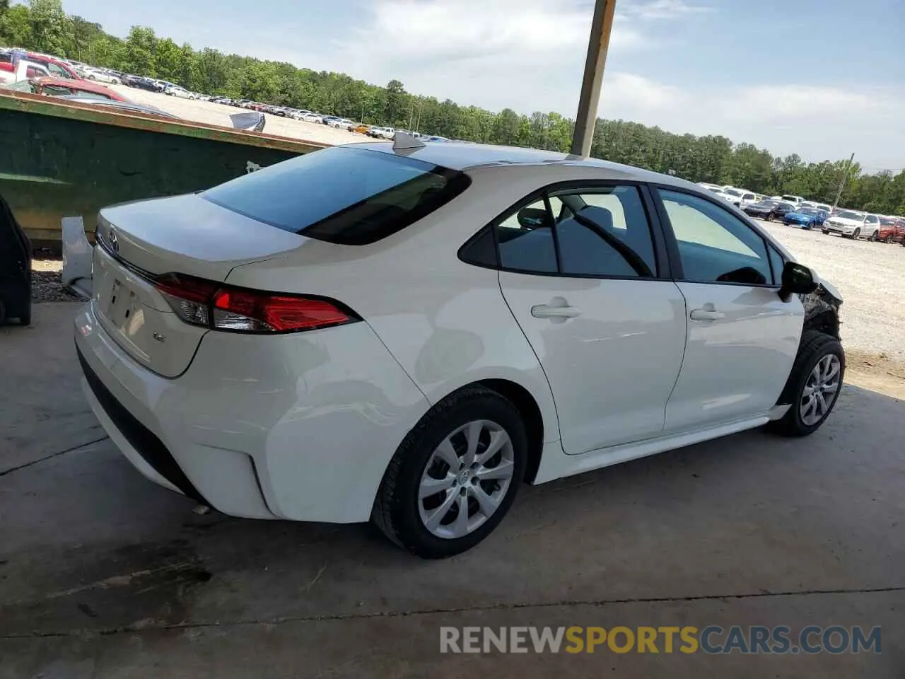 3 fotografías del automóvil dañado 5YFEPMAE1NP369403 TOYOTA COROLLA 2022