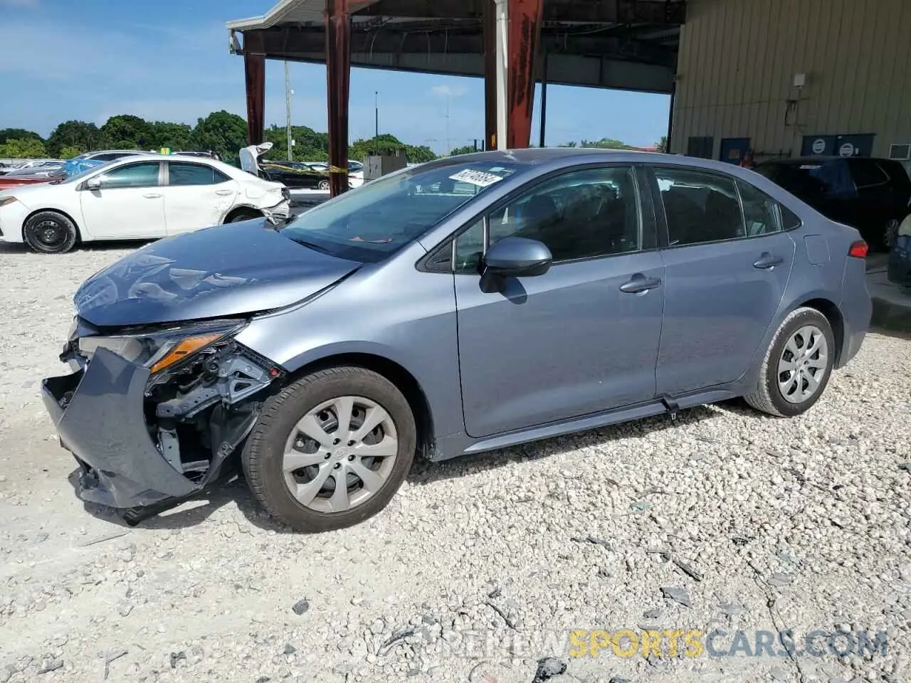1 fotografías del automóvil dañado 5YFEPMAE1NP390932 TOYOTA COROLLA 2022