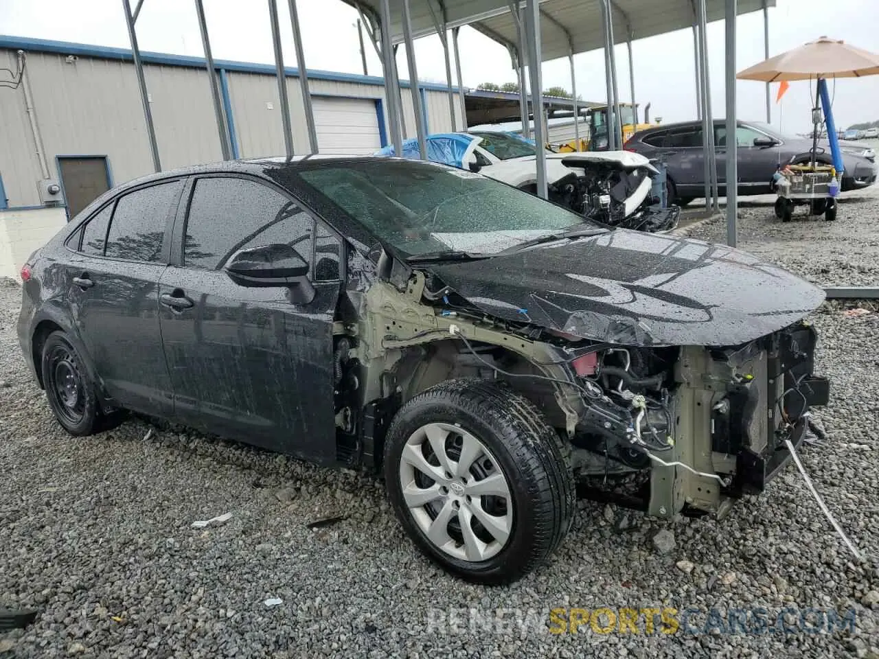 4 fotografías del automóvil dañado 5YFEPMAE2NP271917 TOYOTA COROLLA 2022