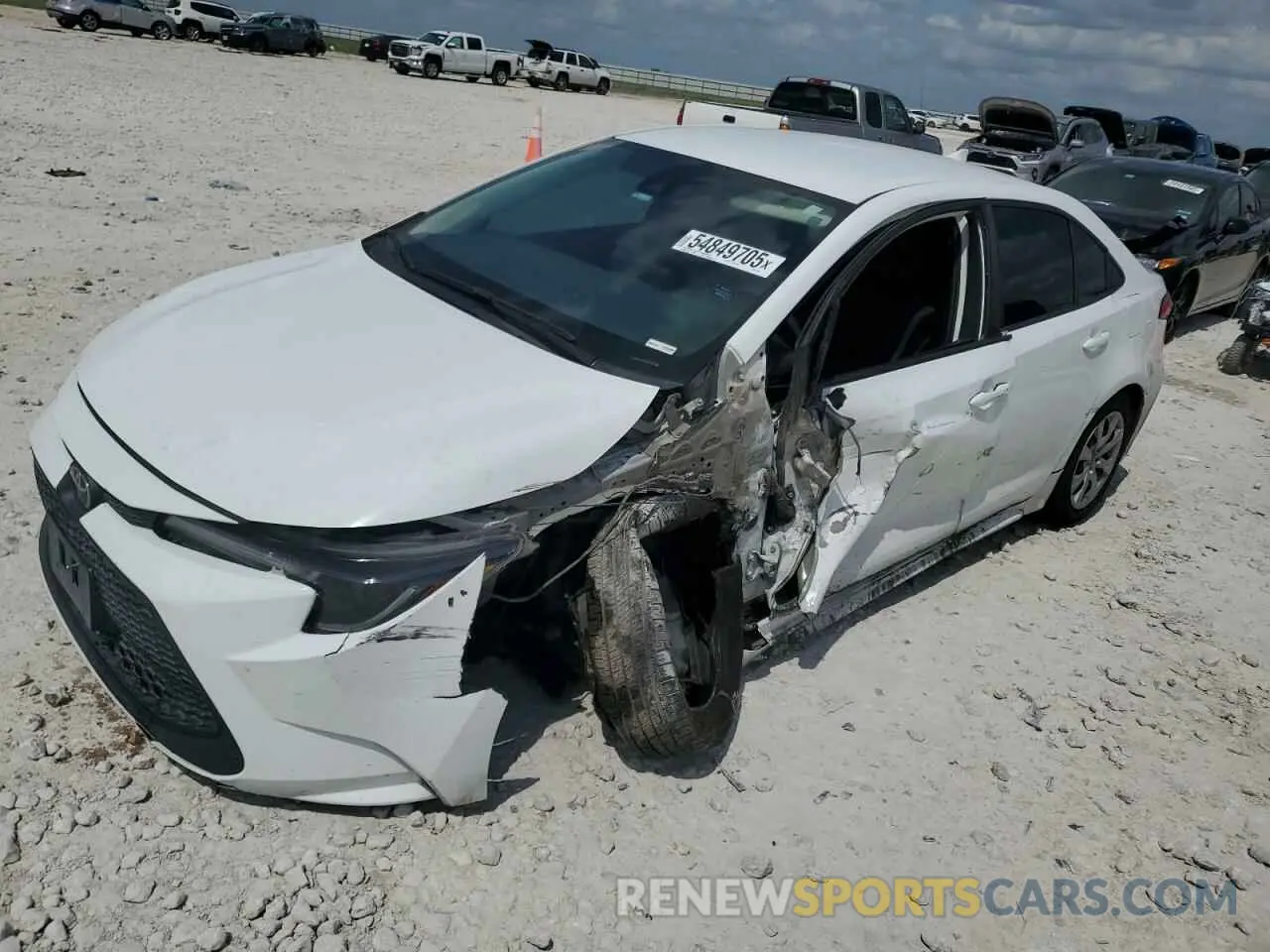1 fotografías del automóvil dañado 5YFEPMAE2NP272887 TOYOTA COROLLA 2022